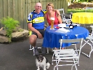 Samen op het terras